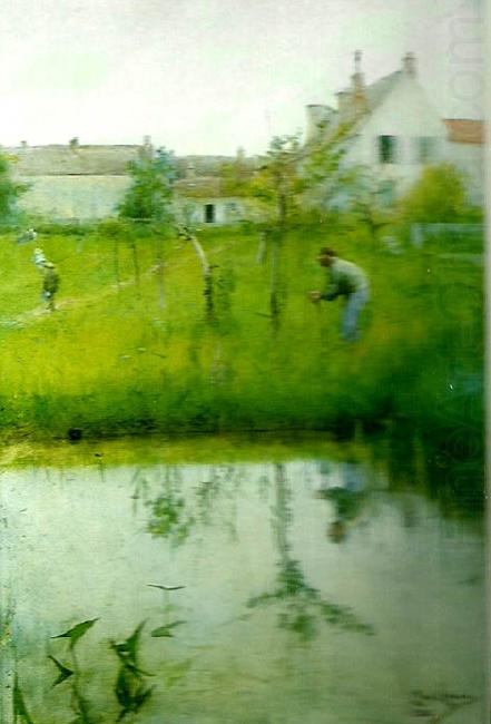 Carl Larsson gubben och nyplanteringen china oil painting image